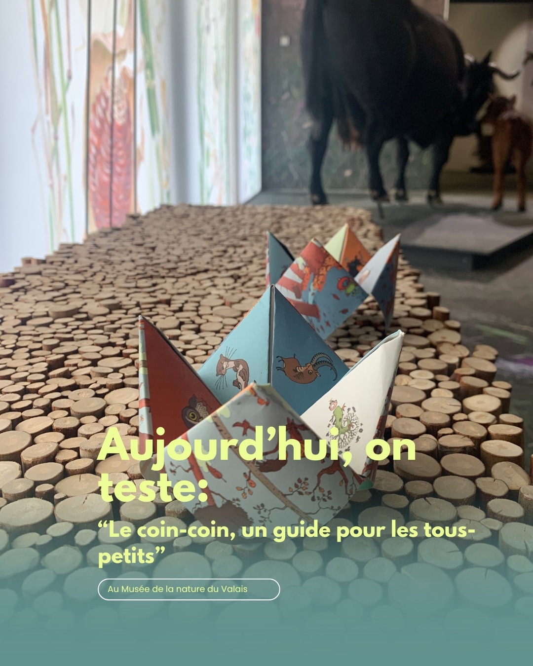 Aujourd'hui on teste : "Le «coin-coin», un guide pour les tout-petits", au Musée de la nature du Valais. Destiné au très jeune public, le «coin-coin» est un guide de visite original et amusant. Sous la forme d’un jeu de pliage, il permet aux familles de découvrir des anecdotes sur les animaux du Valais ou sur la manière de préserver la nature. 🟢Dès 4 ans 🟢Français, allemand 🟢Compris avec l’entrée au musée Toutes les visites des Musées cantonaux du Valais 👉musees-valais.ch/nos-visites/ Tout savoir sur le Musée d'histoire du Valais 👉musee-nature-valais.ch/ ▪ [Ich besuche das Museum einmal anders] Heute testen wir: «Das Himmel-oder-Hölle-Fingerspiel begleitet unsere kleinsten Besucherinnen und Besucher» im Naturmuseum Wallis Dieses originelle, lustige Begleitheft richtet sich an unser jüngstes Publikum. Mit dem interaktiven Faltspiel erleben Familien einen unterhaltsamen Rundgang durch das Museum – begleitet von spannenden Anekdoten über die Tierwelt des Wallis und wertvollen Tipps, wie man die Natur erhalten kann. 🟢ab 4 Jahren 🟢Deutsch, Französisch 🟢im Museumseintritt inbegriffen Alle Besichtigungen der Walliser Kantonsmuseen 👉//musees-valais.ch/de/angebote-fuer-alle-besuchenden/ Alles Wissenswerte über das Naturmuseum Wallis 👉musee-nature-valais.ch/de/ #museescantonauxduvalais #museedelanatureduvalais